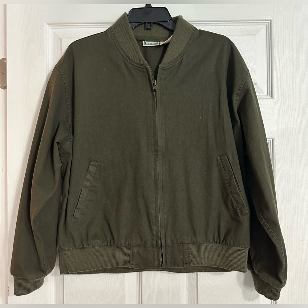LL Bean Men’s Vintage‎ Bomber Jacket - Size Large